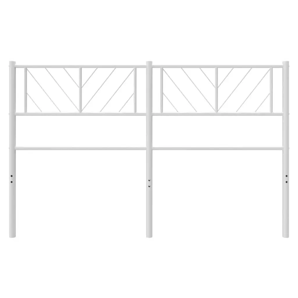 Metal Headboard Sturdy 135cm White