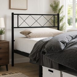 107cm Black Metal Headboard Specifications