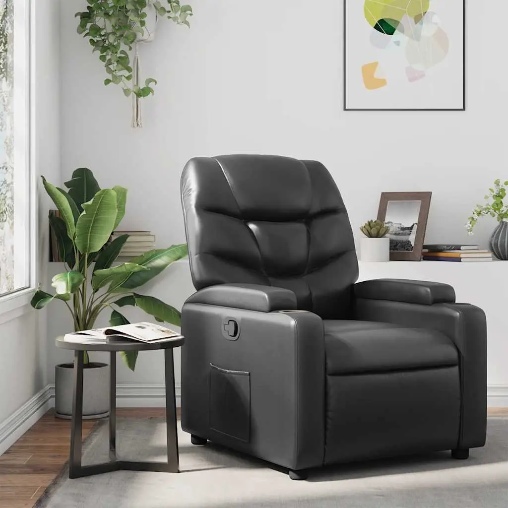 Recliner Chair Manual Reclining Comfort Black