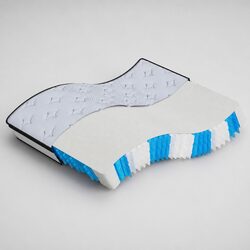 Pocket Spring Mattress Double Size 137x190cm Medium Firm Grey