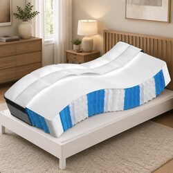 Stylish Pocket Spring Mattress 90x190 cm White Design