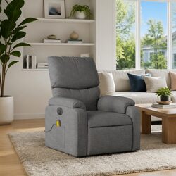 Manual Reclining Dark Grey Massage Chair