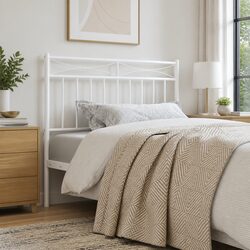 90cm Metal Headboard for Beds with Round Tubes