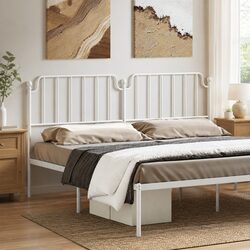 Powder-Coated Steel Headboard for 180cm Beds