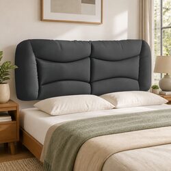 Double Bed Upholstered Headboard Cushion 137cm Wall Mounted