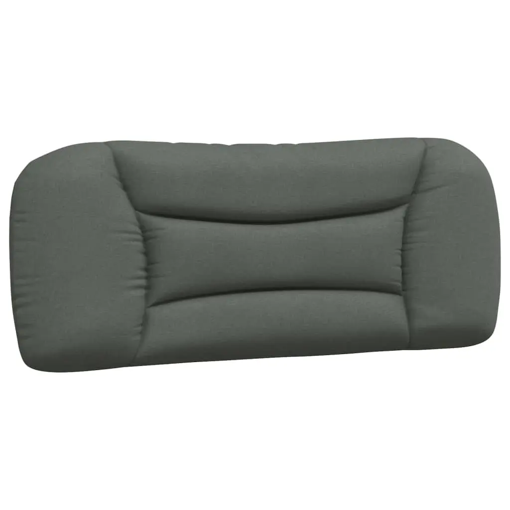 Headboard Cushion Comfort King Single Size 107cm Grey Fabric