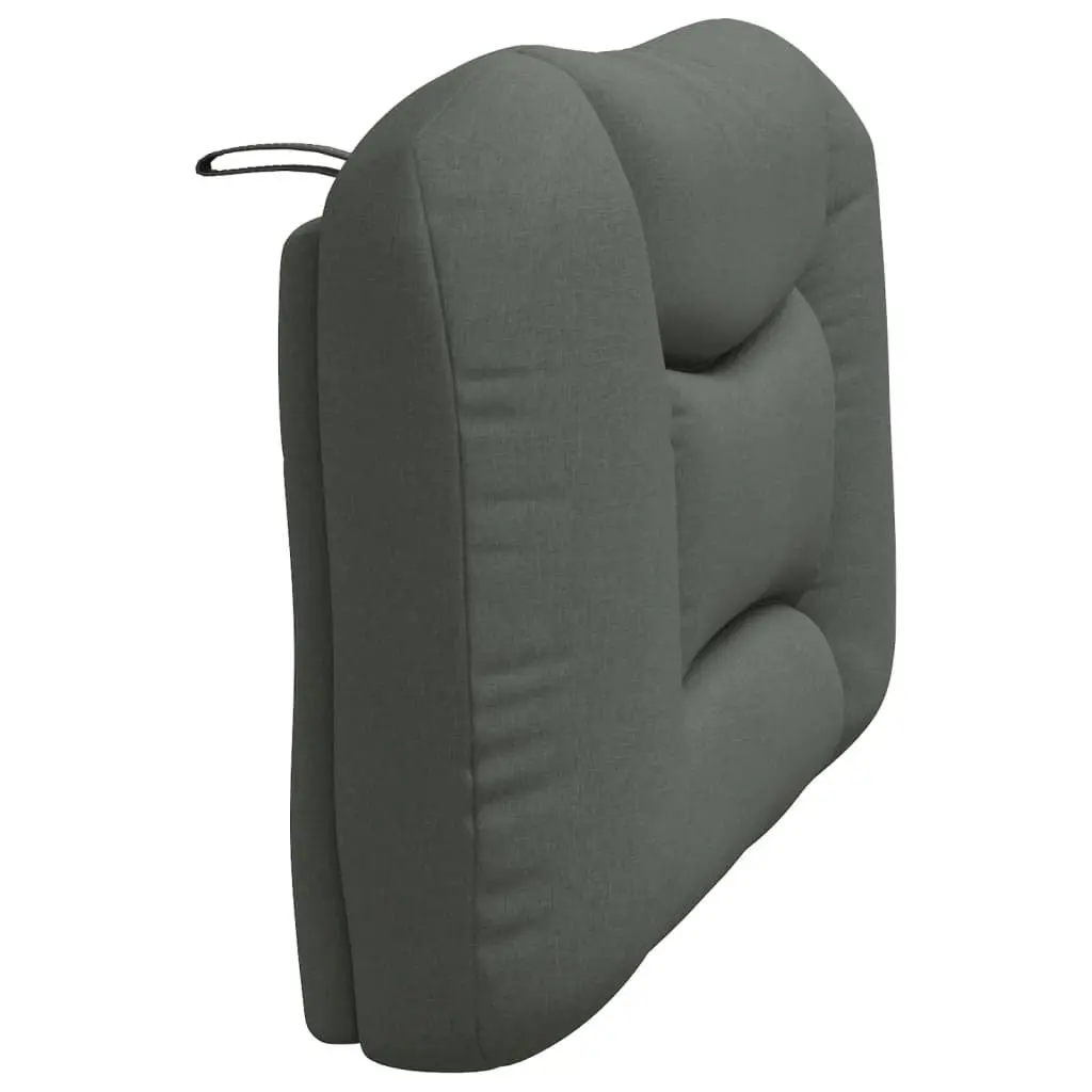 Headboard Cushion Comfort King Single Size 107cm Grey Fabric