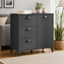 Sleek Anthracite Grey Sideboard Complements Any Room