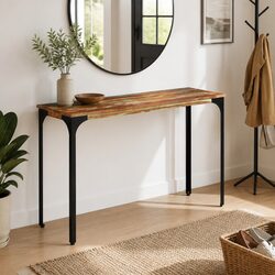 Console Table in Solid Reclaimed Wood 110x35x76 cm