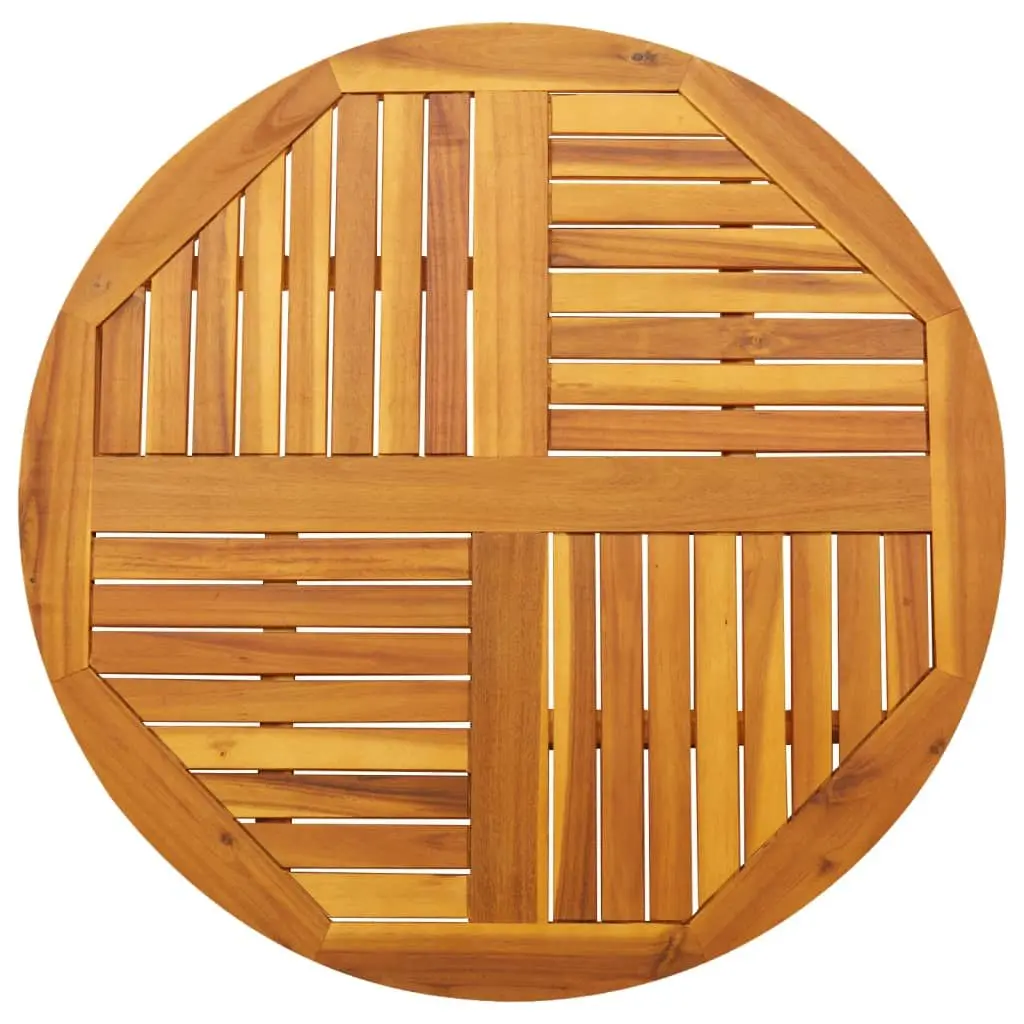 Round Solid Wood Table Top Ø90cm Acacia Replacement Dining Garden Furniture