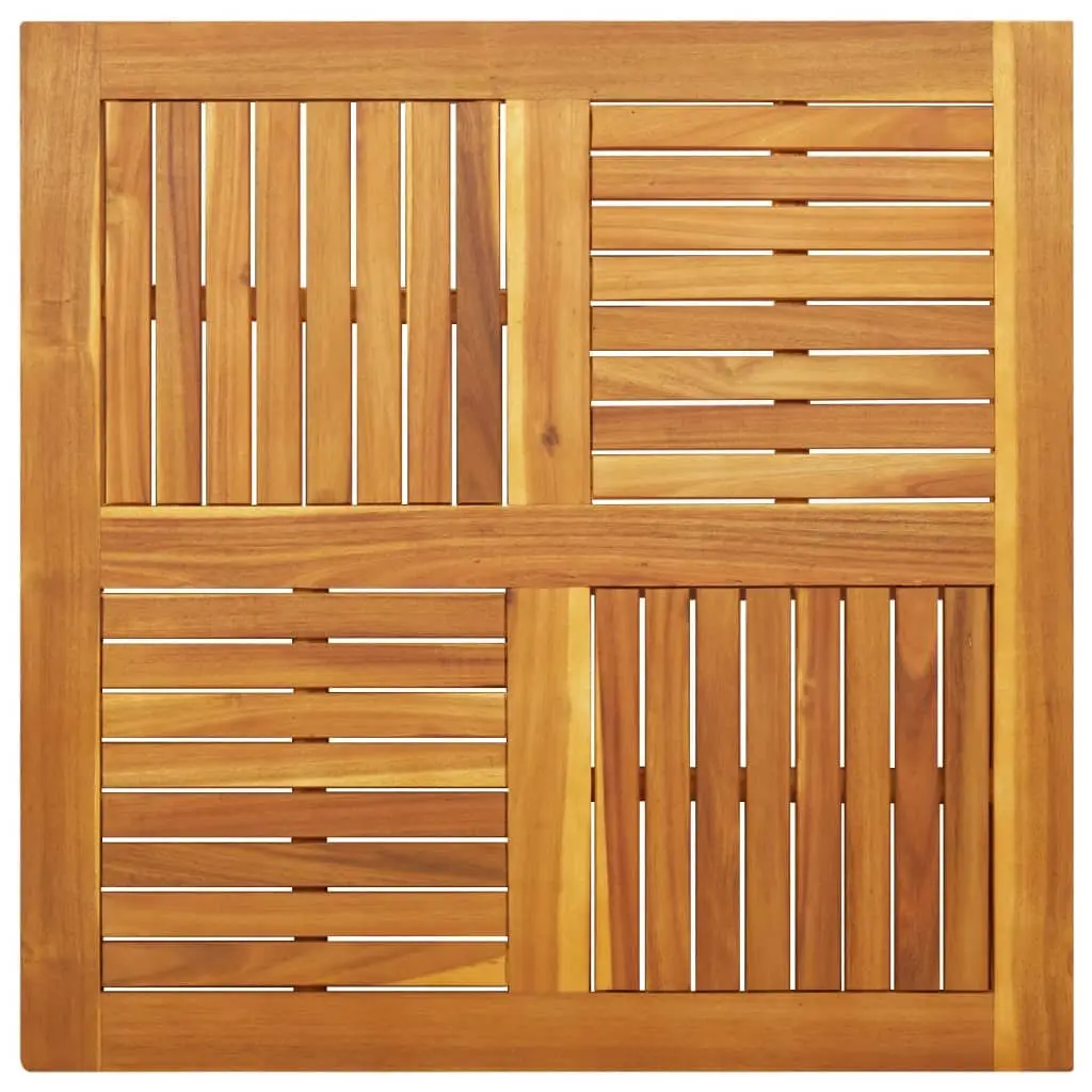 Square Table Top in Brown Acacia 90x90x2.2 cm