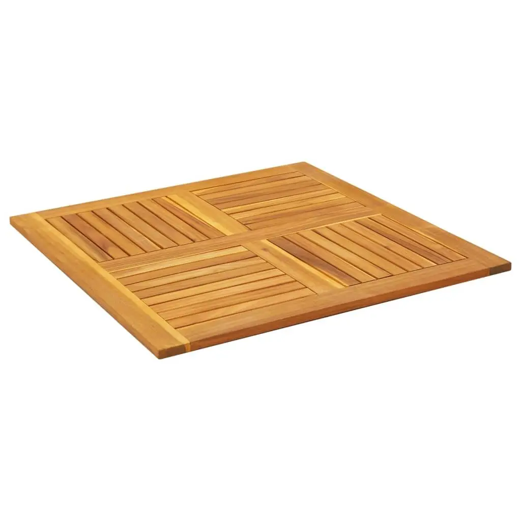 Square Table Top in Brown Acacia 90x90x2.2 cm