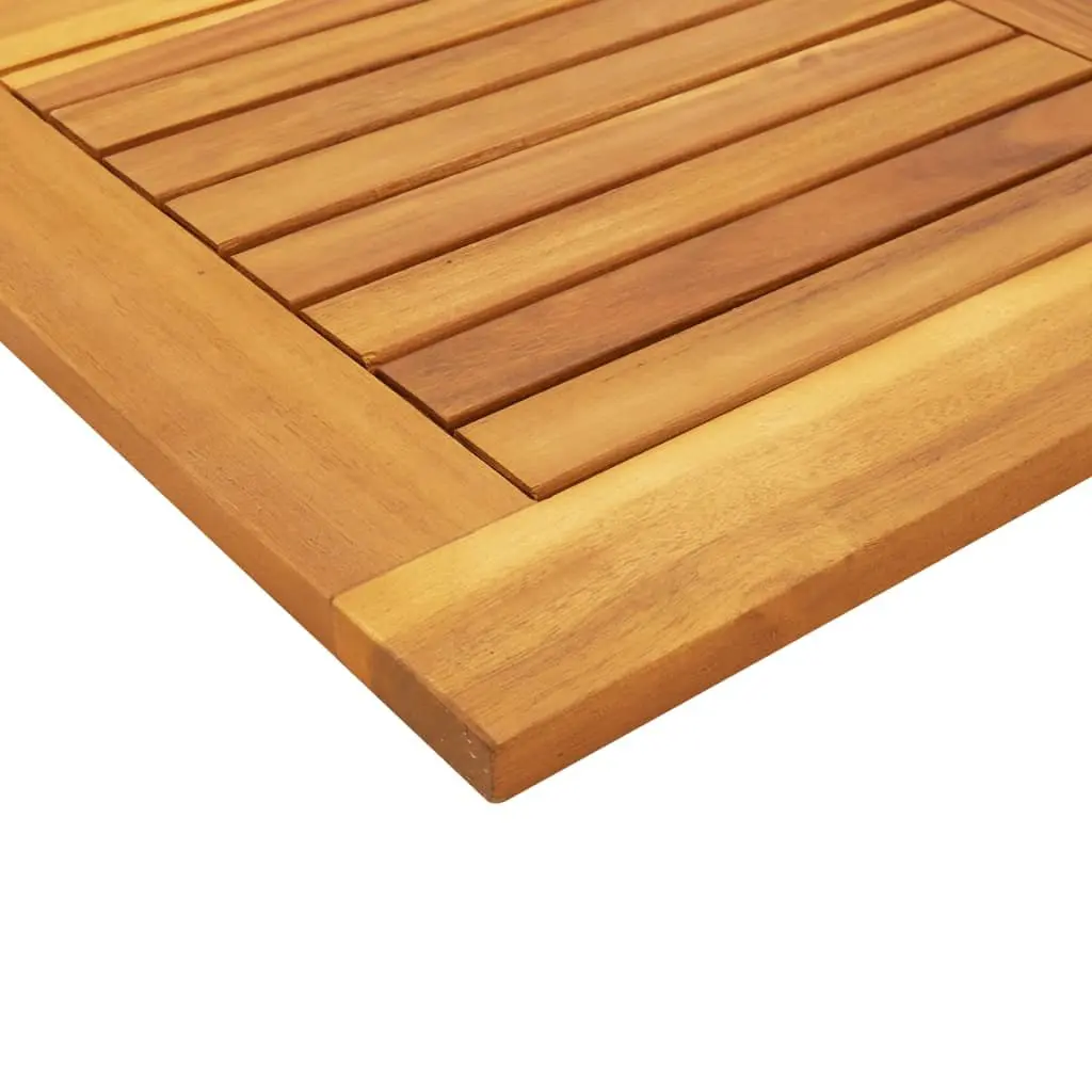 Square Table Top in Brown Acacia 90x90x2.2 cm