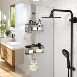 Hanging Shower Caddy with Durable Stainless Steel Construction