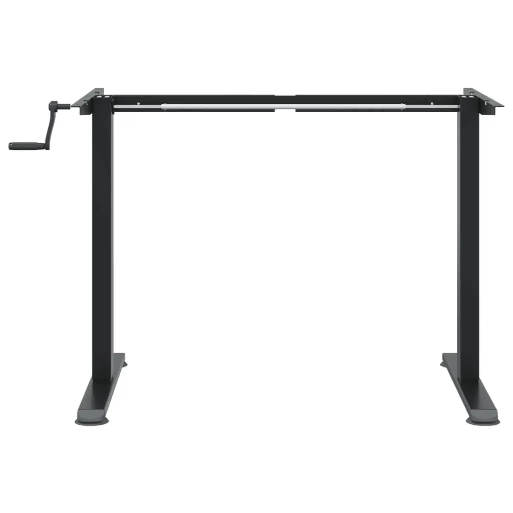 Adjustable Height Standing Desk Frame Black Steel Office Workstation