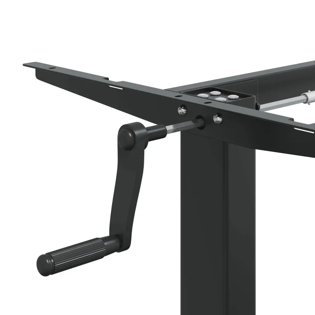 Adjustable Height Standing Desk Frame Black Steel Office Workstation