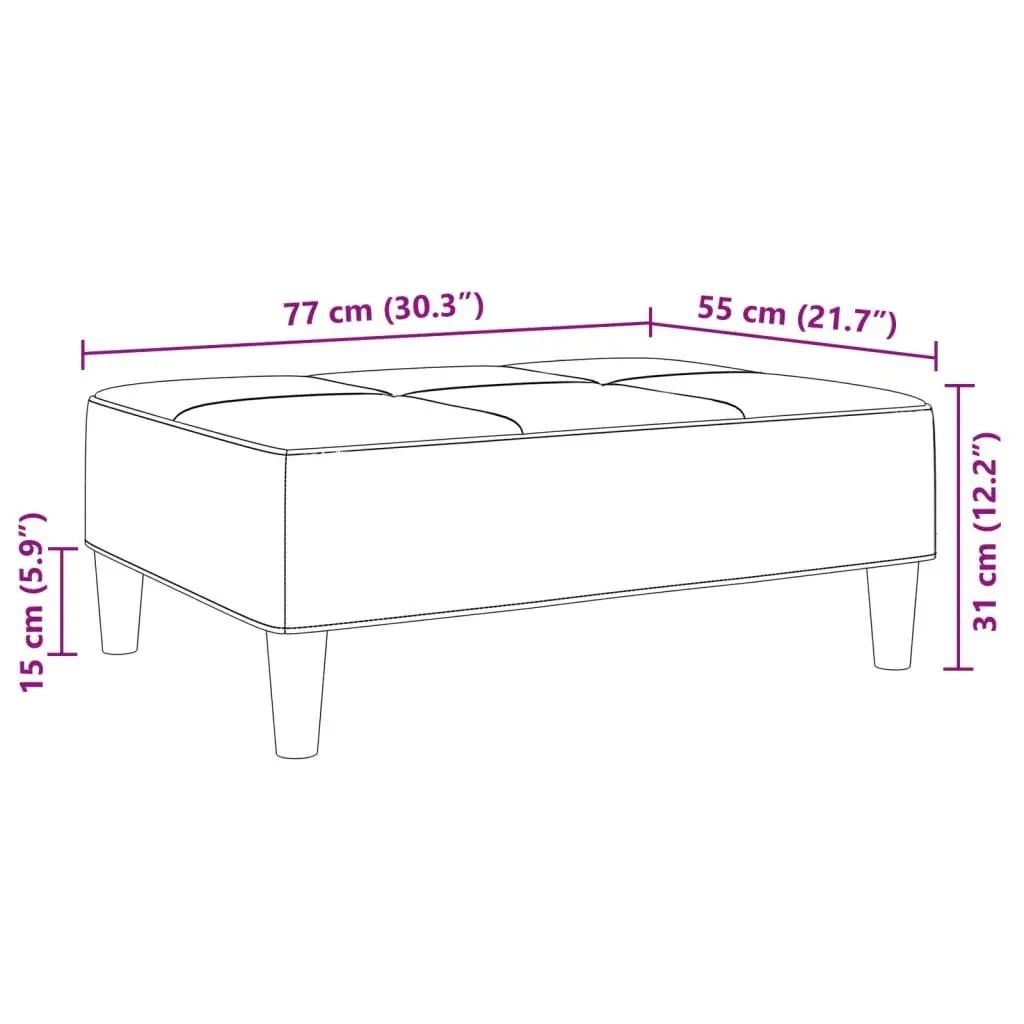 Ottoman Multicolour Patchwork Fabric Footstool Compact Size