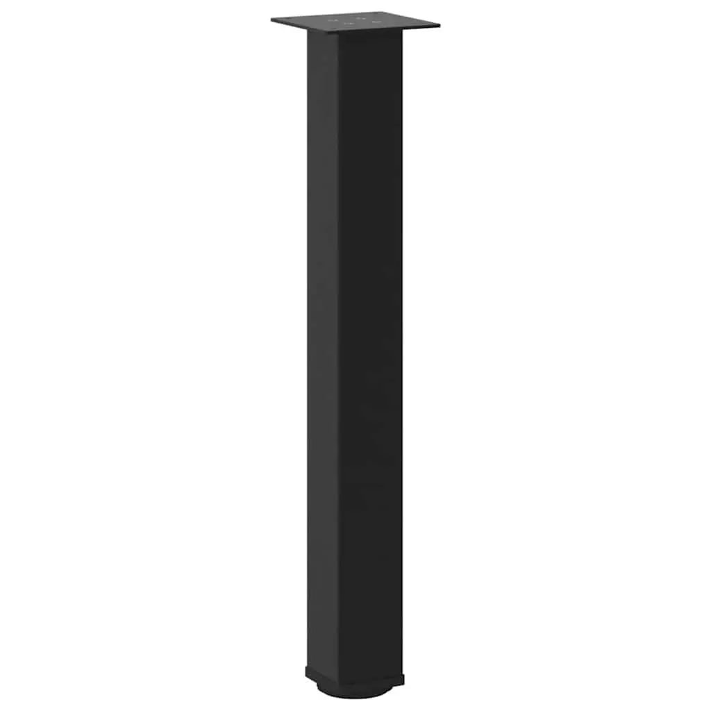 Console Table Legs 4 pcs Black 72-74 cm Steel Adjustable Levelers Modern Design
