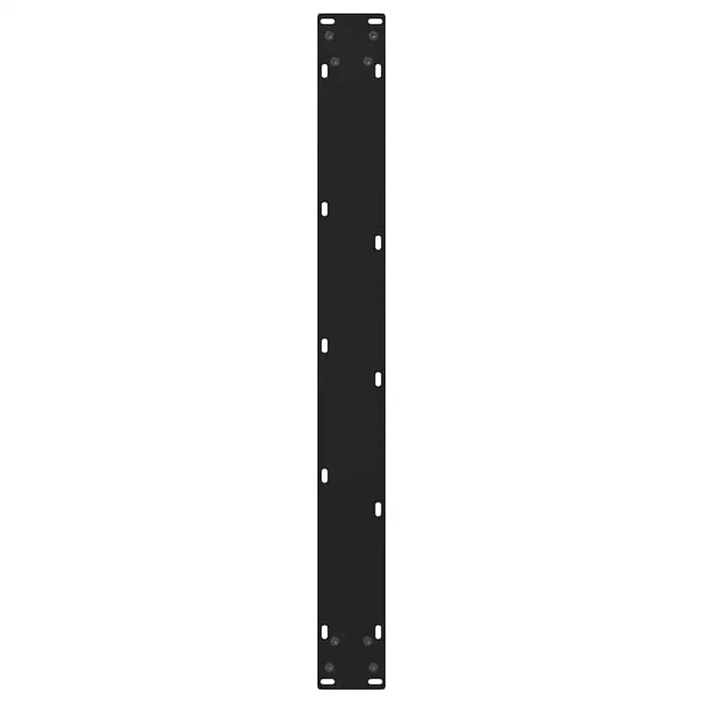 Dining Table Legs Adjustable V-Shape Steel 70x72-73.3cm Black 2pcs
