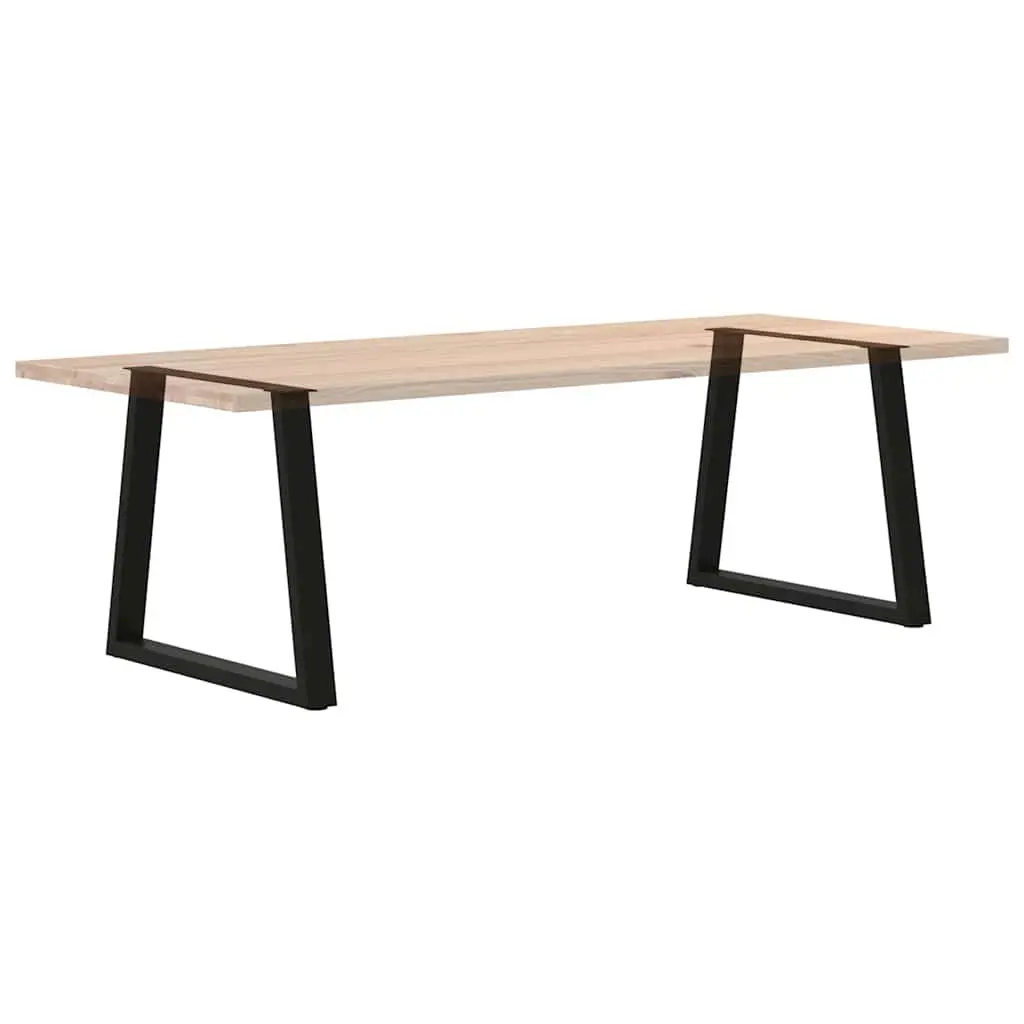 Dining Table Legs Adjustable V-Shape Steel 70x72-73.3cm Black 2pcs