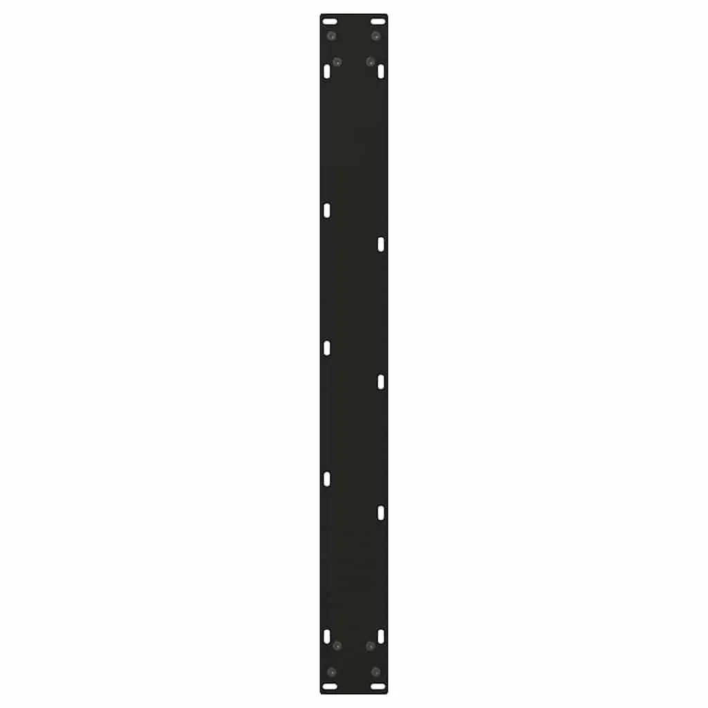 Dining Table Legs Adjustable V-Shape 80x72-73.3cm Black Steel