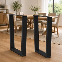 Adjustable V-Shape Dining Table Legs - Steel, 2pcs
