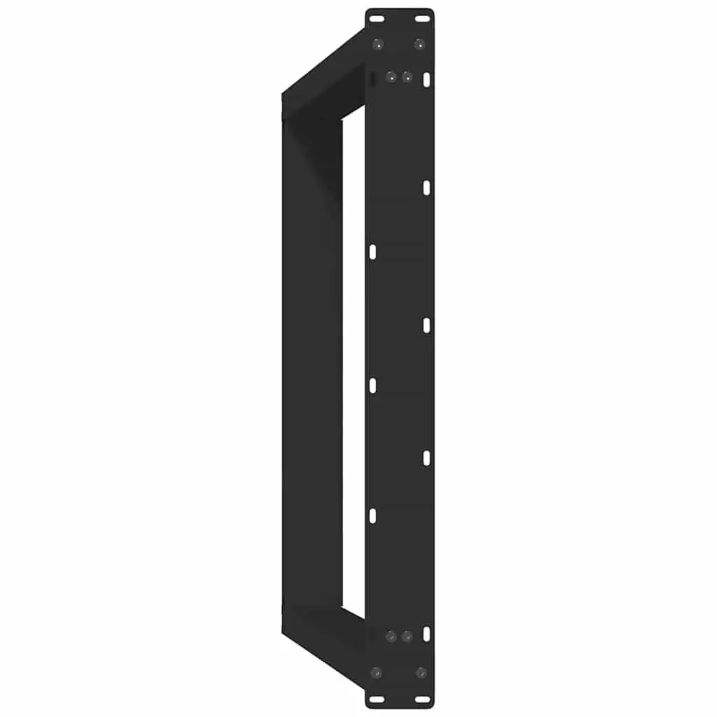 Dining Table Legs U-Shaped Adjustable Levelers 70x72-73cm Black Steel