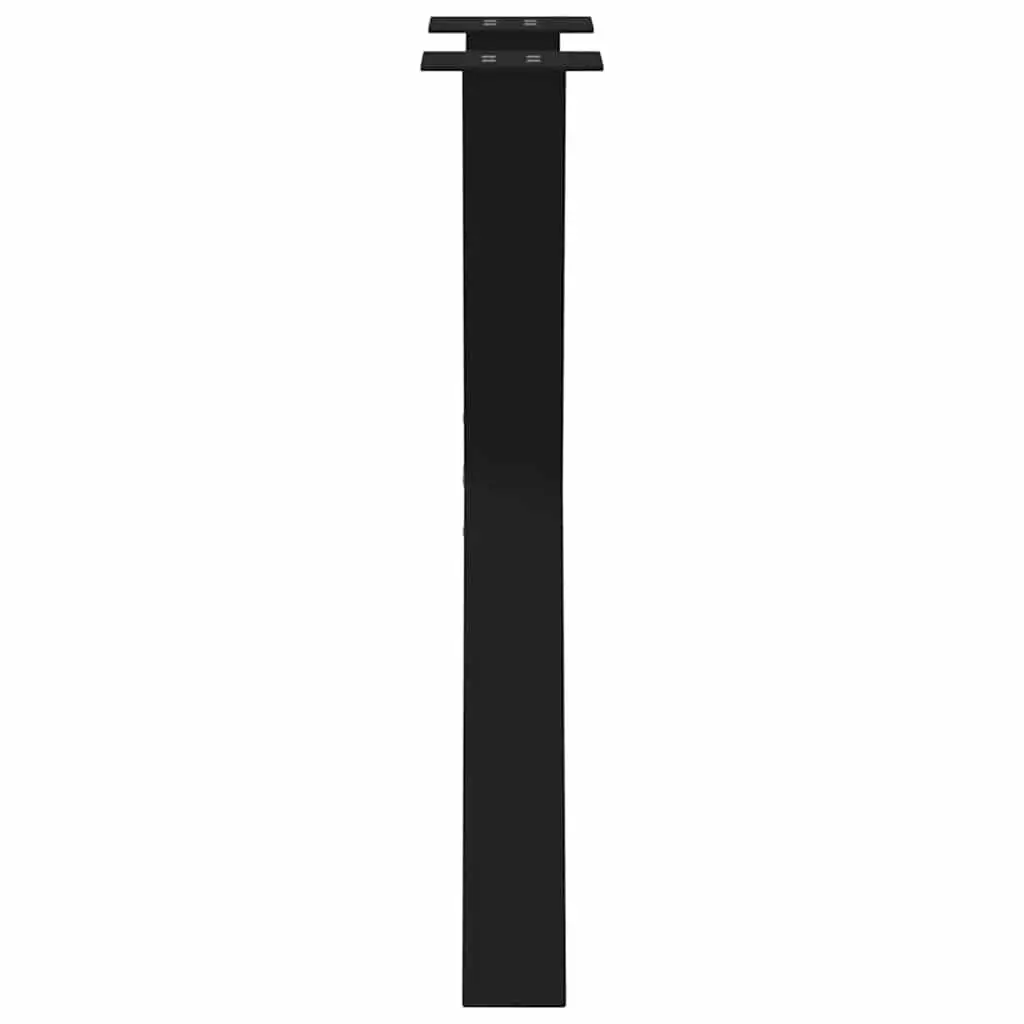 Dining Table Legs X-Shaped Adjustable 60x72cm Black Steel