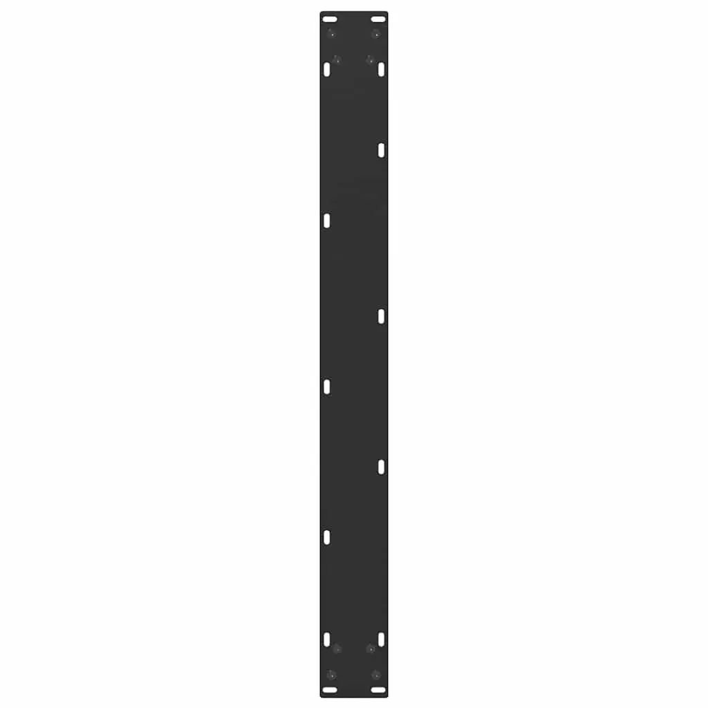 Dining Table Legs U-Shaped Steel Black 80x72-73cm