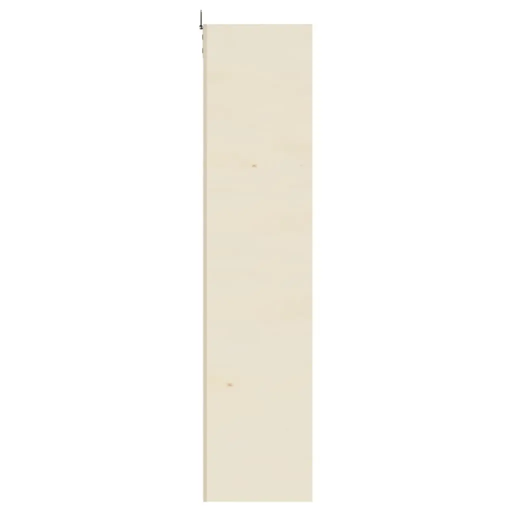 Wooden Display Cabinet Wall Mounted 4 Shelves Brown
