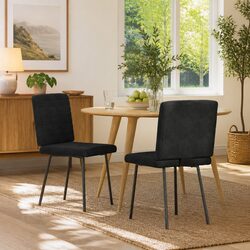 Black Velvet Dining Chairs - Set of 2 for Every Room