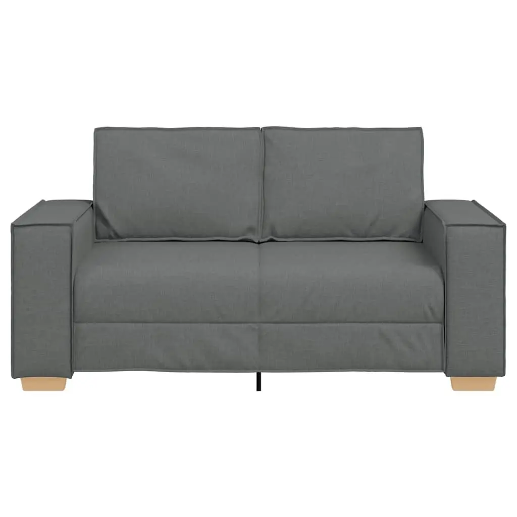 2-Seater Sofa Dark Grey 160x78x84cm Fabric Living Room Lounge Couch Furniture
