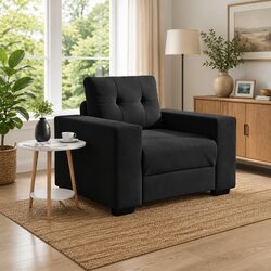 Specifications of Black Velvet Upholstered Sofa Chair