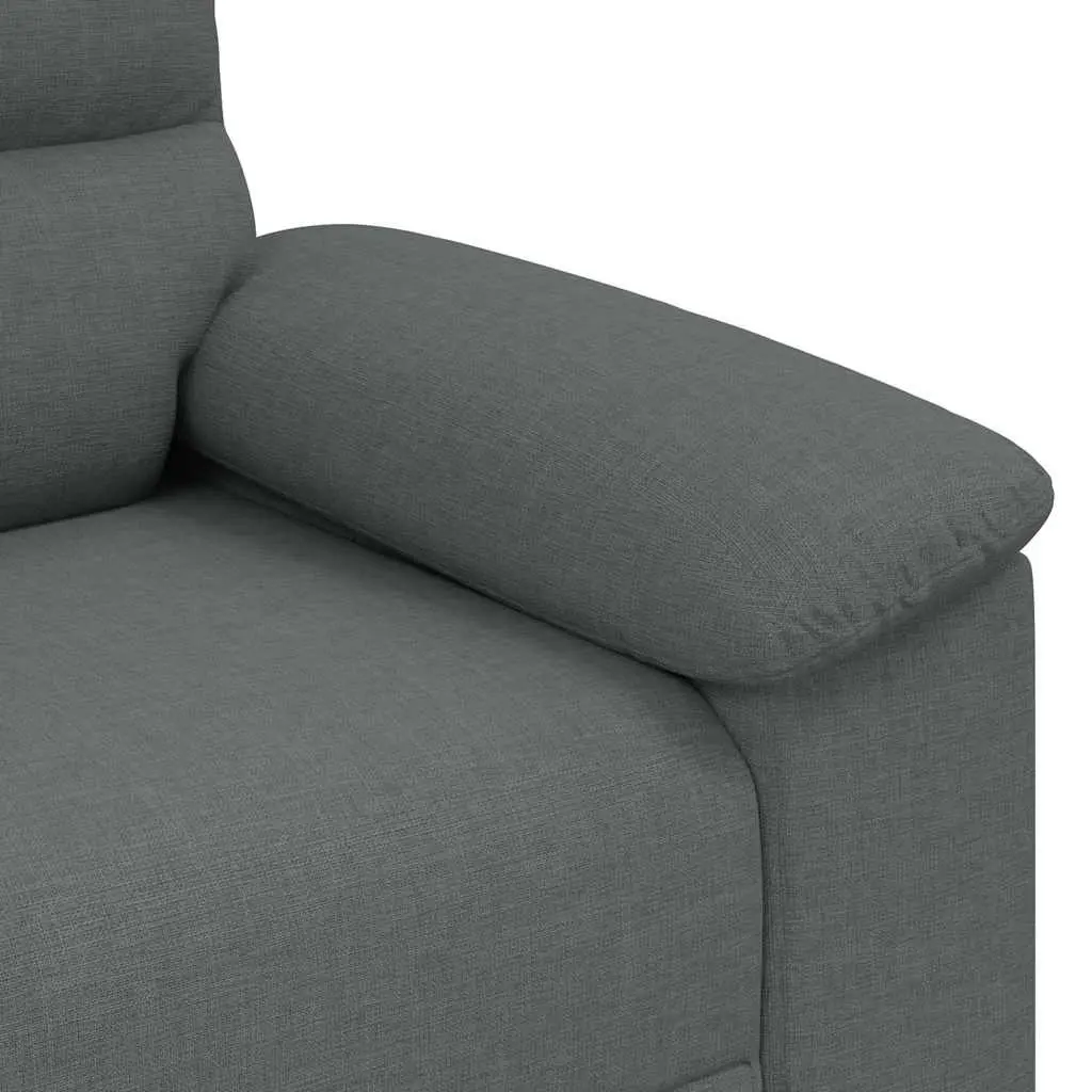 2-Seater Sofa Grey Fabric Lounge Couch Living Room Furniture Relaxing Seating