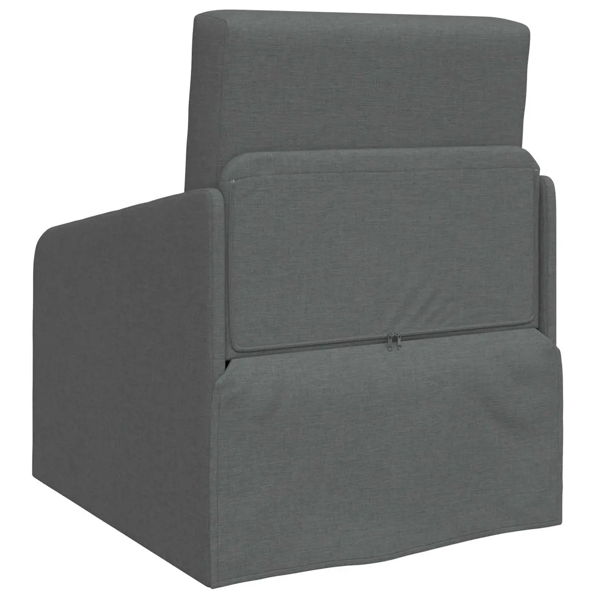 Sofa Bed Convertible Grey 65 x 80 x 83 cm Fabric Modern Floor Furniture