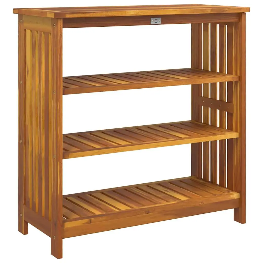 Garden Storage Cabinet Solid Wood Outdoor Furniture 90x40x90cm Brown