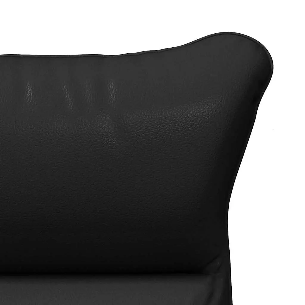 Armchair Comfort Faux Leather Black
