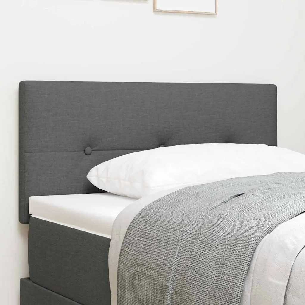 Height-Adjustable Headboard Modern Grey Fabric 100cm