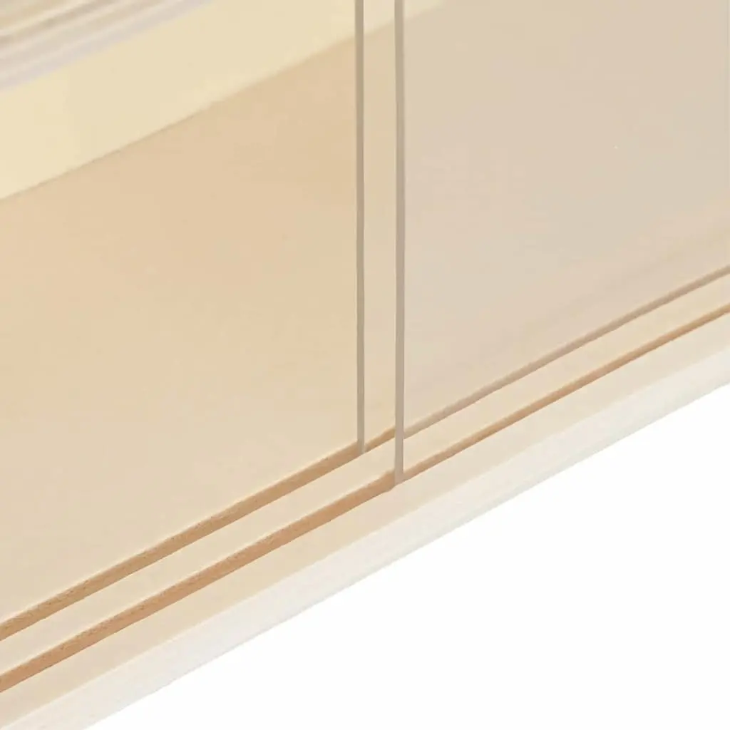 Wall Display Case Wall-Mounted Beige Storage Unit 40 x 8.5 x 54 cm
