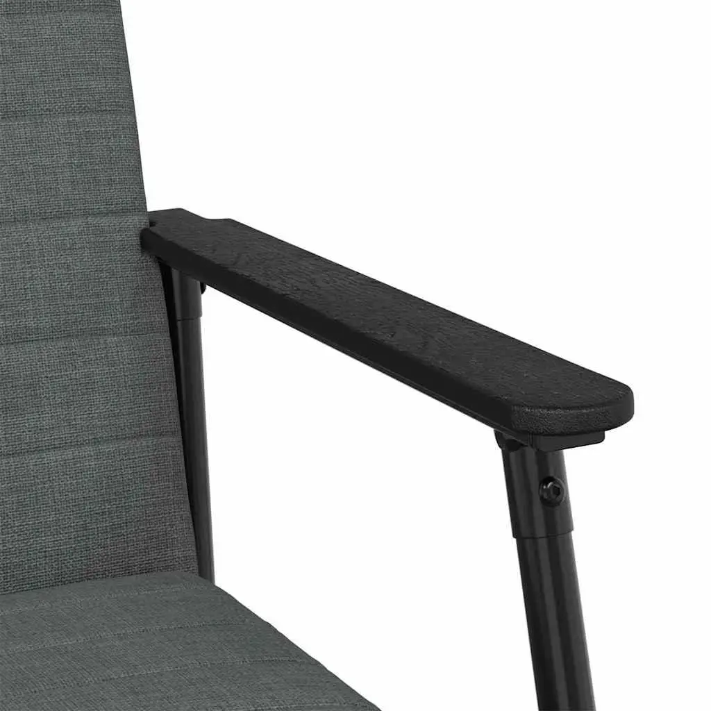 Armchair Ergonomic Support Compact Grey Fabric