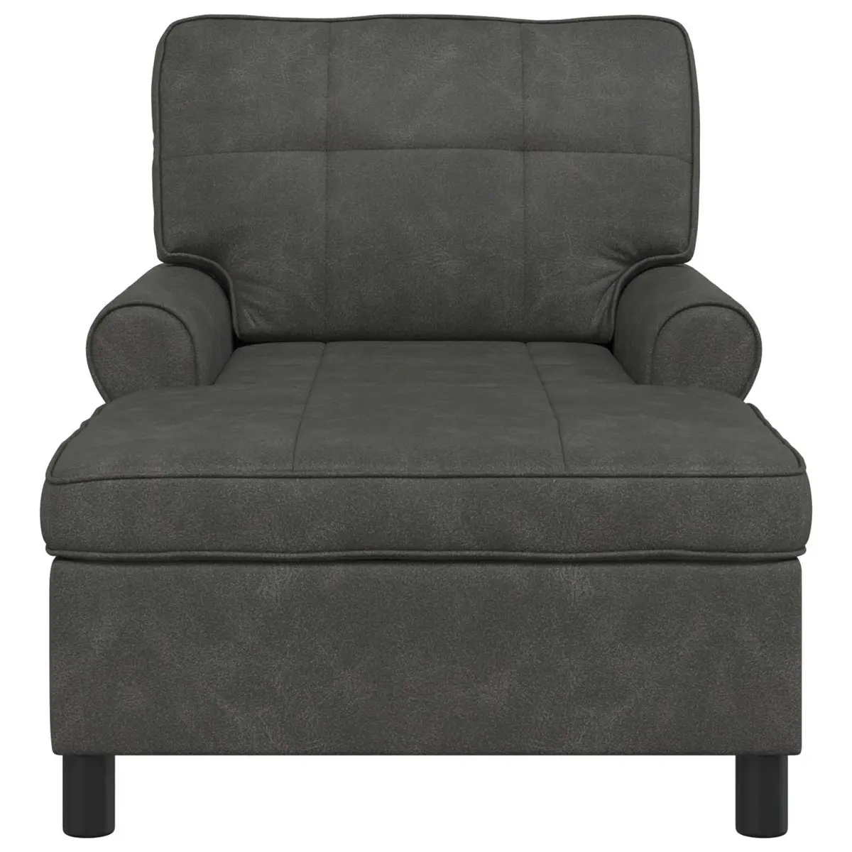 Chaise Lounge Chair Comfort Black Modern 91 x 157 x 91 cm