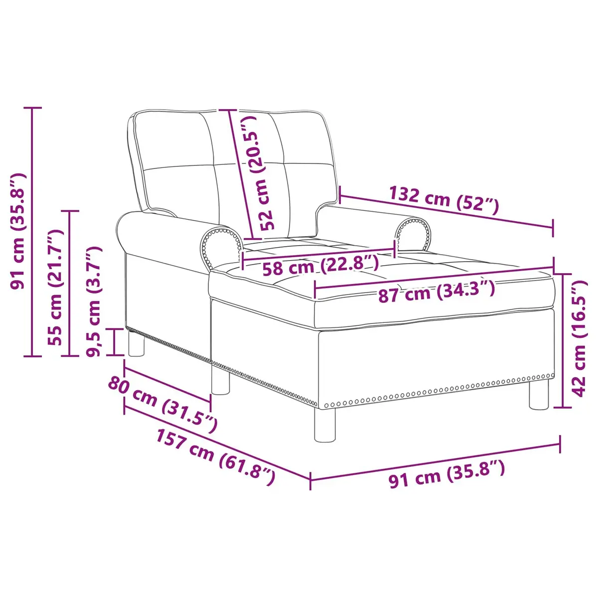 Lounge Chair Cushioned Fabric Grey Modern Living Room Furniture