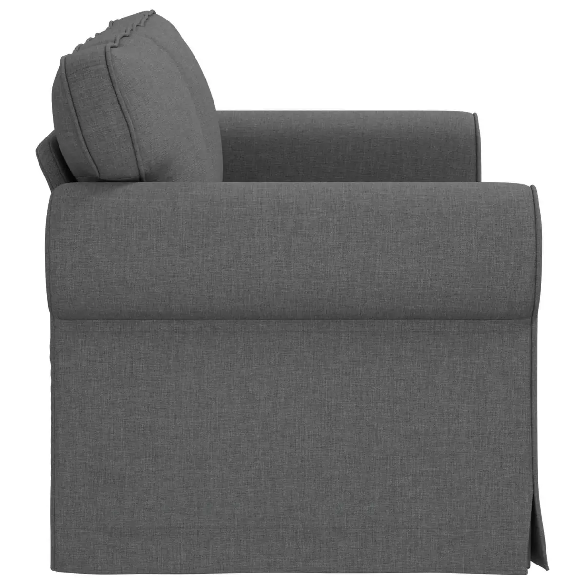 Modern Sofa Grey Modular Lounge Couch Living Room Furniture Clean Lines Design