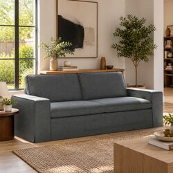 Grey Modular Sectional Sofa with Durable Construction