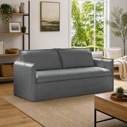 Grey Fabric Modular Sofa with Ergonomic Design