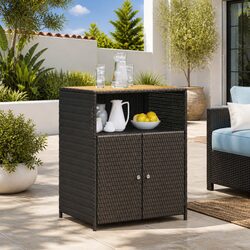 Black Storage Cabinet: Dimensions 70x50x87cm