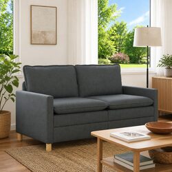 Modern Lounge Couch Dark Grey 156x81x87.5cm