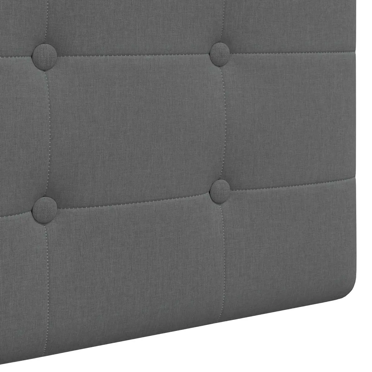 Dark Grey Hanging Headboard Fabric Upholstered Wall Mount Bedroom Decor