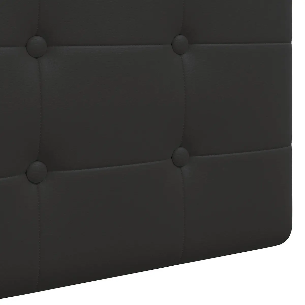 Hanging Headboard Modern Minimalist Black Faux Leather Wall Mounted Backrest Support