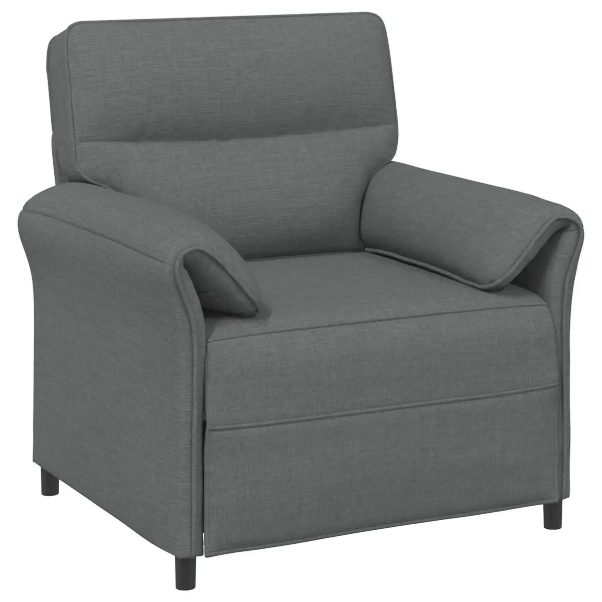 Grey Sofa Contemporary Design Metal Frame Foam Cushions Indoor Living Room